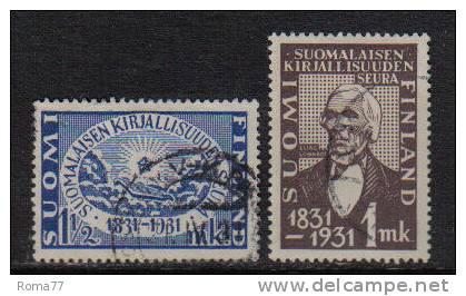 PD61 - FINLANDIA 1931 , Serie N. 159/160 - Used Stamps