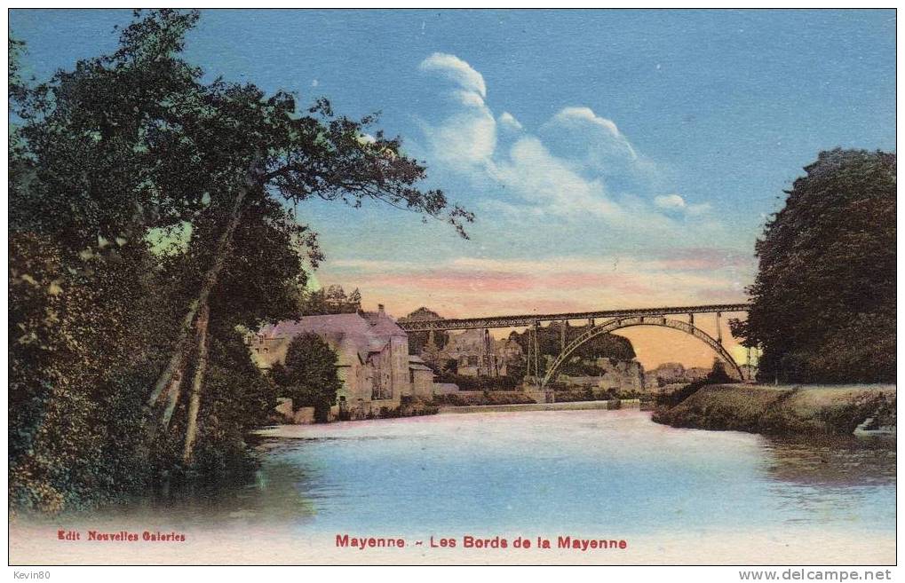 53 MAYENNE Les Bords De La Mayenne  Cpa Couleur - Mayenne