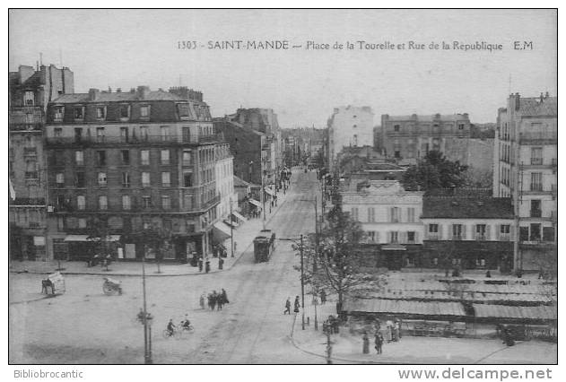 D94 - SAINT MANDE - PLACE DE LA TOURELLE ET RUE DE LA REPUBLIQUE + TRAMWAY - Saint Mande