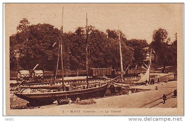 Dép 33 - Bateaux - J554 - Blaye - Le Chenal - Bon état - Blaye