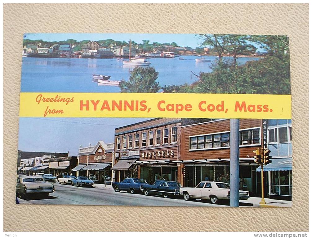 Hyannis, Main Street , Harbour Cape Cod MA. Cca 1960-  F+  D4327 - Cape Cod