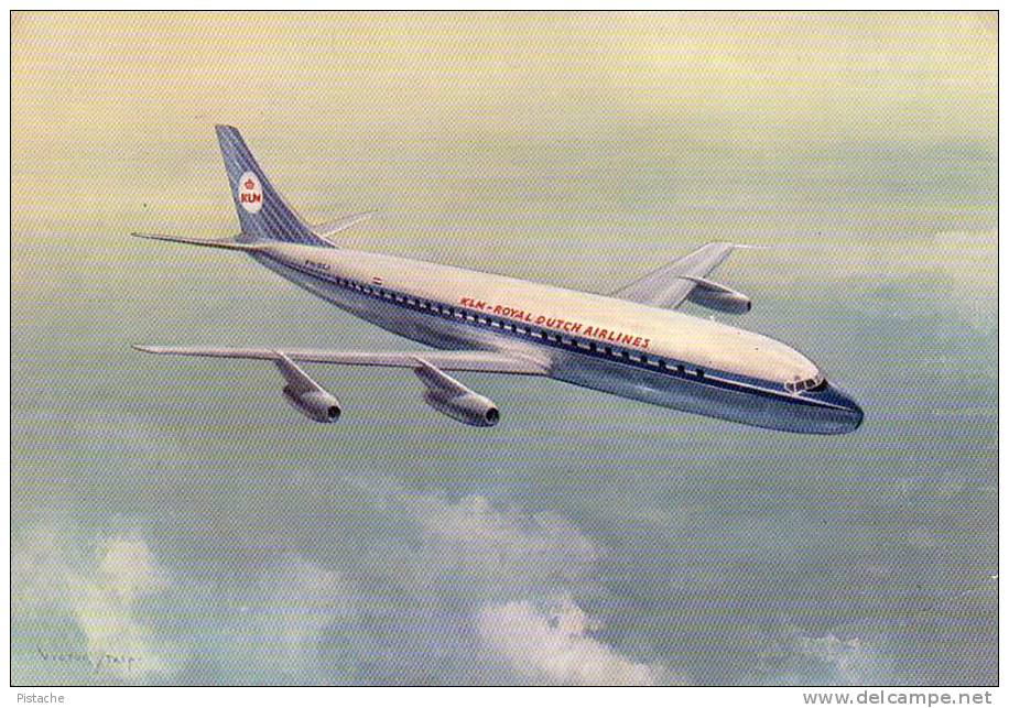 KLM Douglas DC-8 Intercontinental Jet - Avion Plane Aircraft  - Neuve - 1946-....: Modern Era