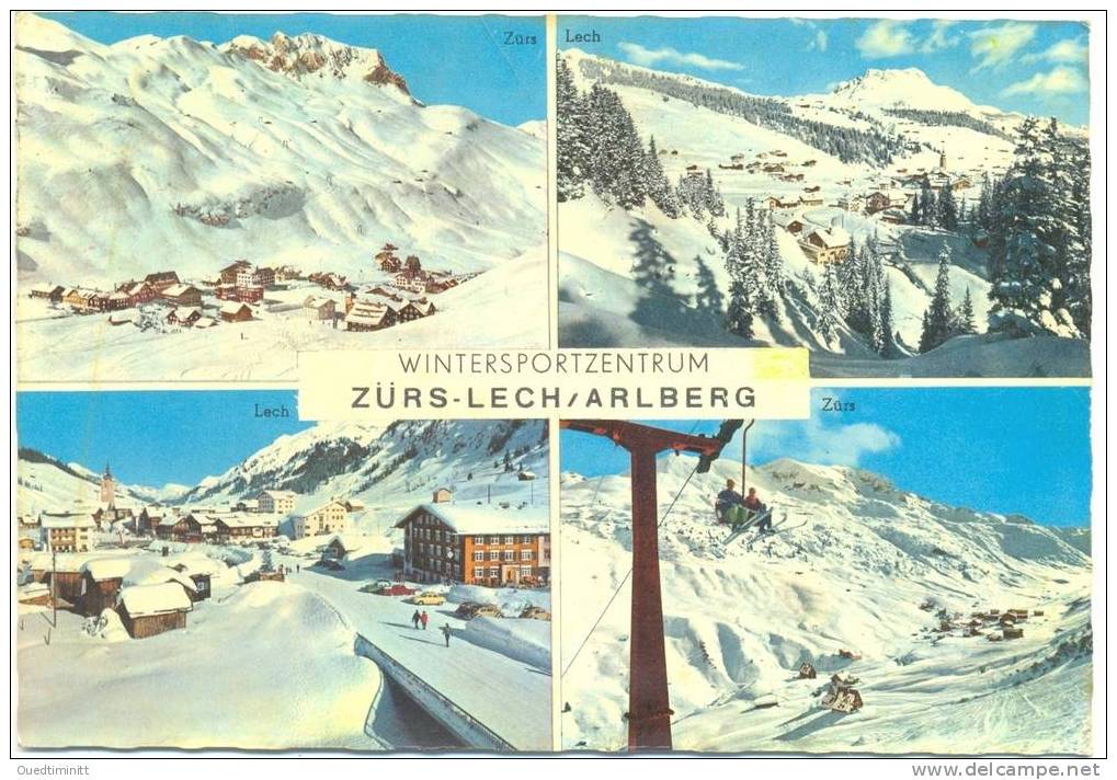 Autriche.Stations De Ski De Lech Et Zürs.belle Cpsm Dent.coul. - Wintersport