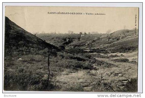 Cpa SAINT LEONARD DES BOIS Vieilles Ardoisieres  - Collec M Colasse - Saint Leonard Des Bois