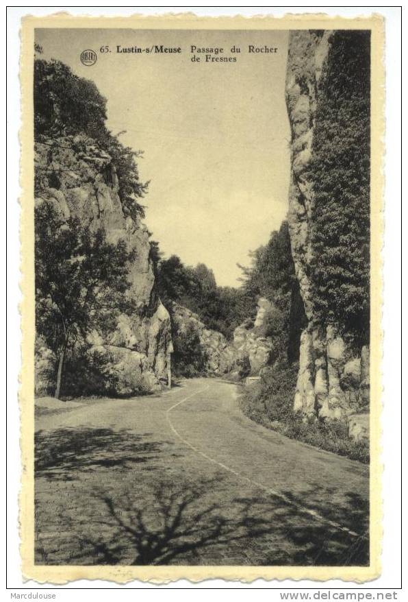 Lustin-sur-Meuse (Profondeville). Passage Du Rocher De Fresnes. De Doortocht Aan De Rots Van Fresnes. Timbre - Zegel 880 - Profondeville