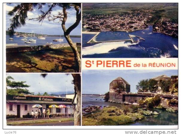 LA REUNION - SAINT PIERRE -  Le Port De Plaisance - Vue Aérienne - 4 Vues - Saint Pierre