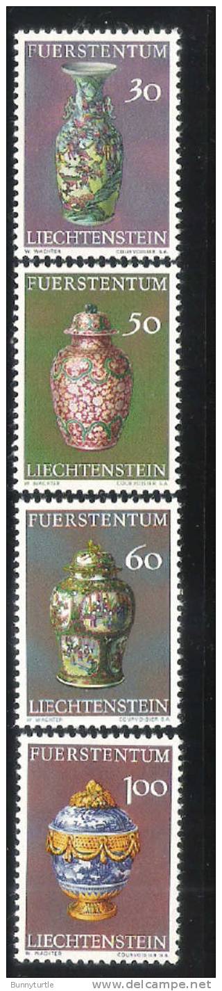 Liechtenstein 1974 Chinese Vases From Princely Treasury MNH - Ongebruikt