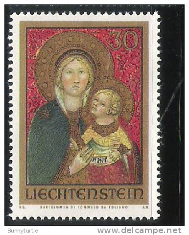 Liechtenstein 1973 Christmas Virgin & Child By Bartolomeo Di Tommaso MNH - Ongebruikt