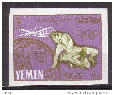 YEMEN   N° 212    **  Non Dentelé  JO 1064   Catch - Wrestling