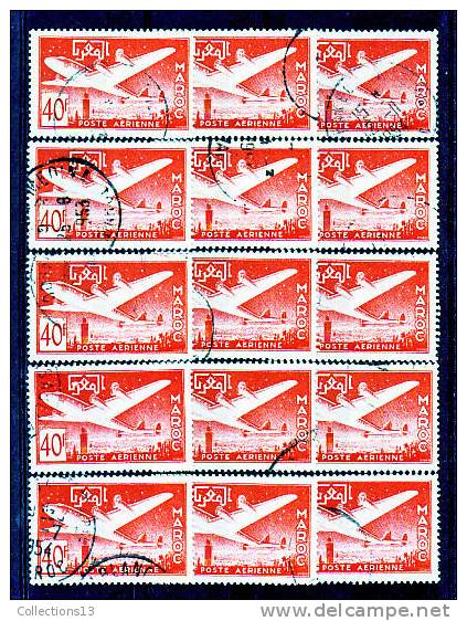 MAROC - PA 86 Obli (15 Timbres) Cote 7,50 Euros Depart A 10% - Airmail