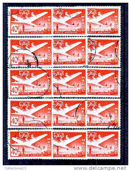 MAROC - PA 86 Obli (15 Timbres) Cote 7,50 Euros Depart A 10% - Airmail