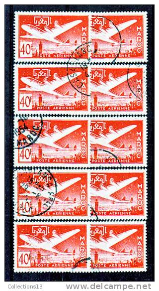 MAROC - PA 86 Obli (10 Timbres) Cote 5 Euros Depart A 10% - Airmail