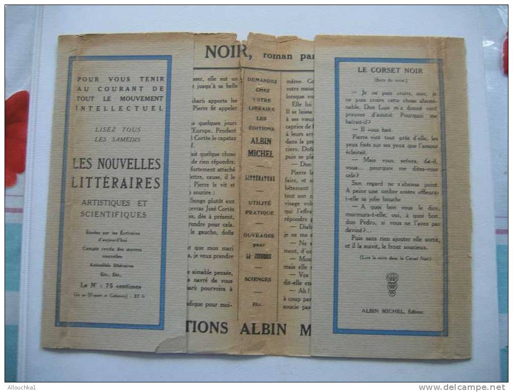 PROTEGE LIVRE AVEC DIVERSES PUBLICITES RECLAME LIBRAIRIE COUVRE LIVRE LA FLAMME - Protège-cahiers