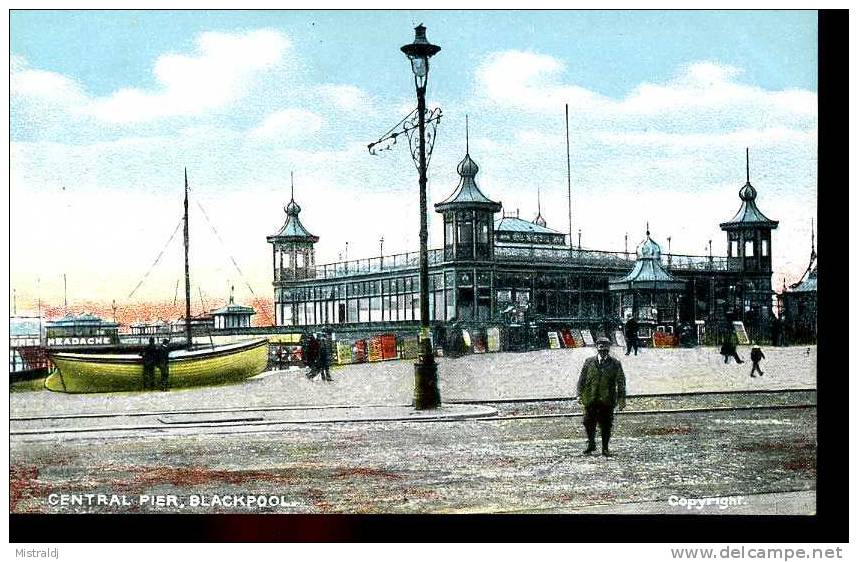 Brand New Tinted PPC - Blackpool - Central Pier, Animated - Blackpool