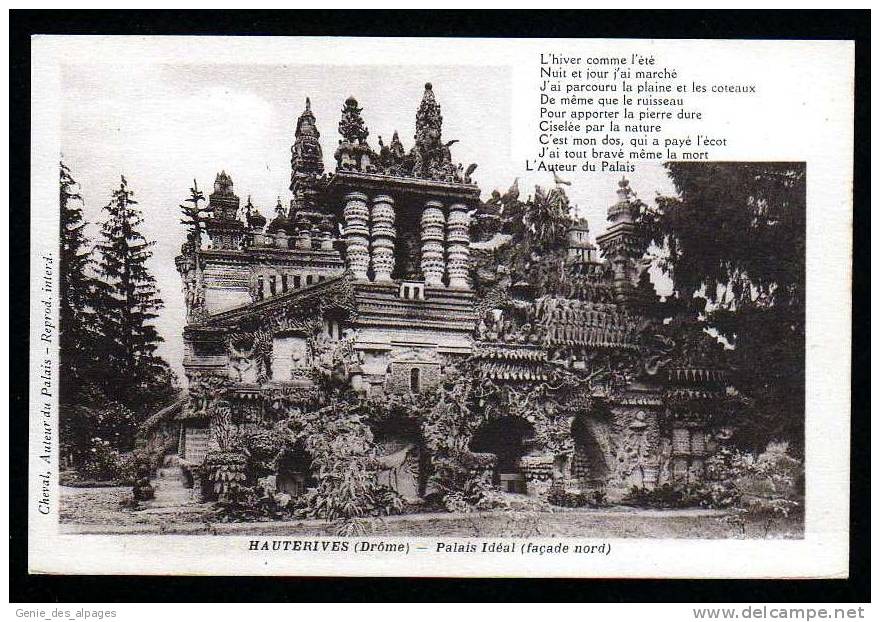 26 DROME,2, HAUTERIVES, Palais Idéal Façade Nord, Cheval, Atelier Du Palais, Dos Vierge, Bon état - Hauterives