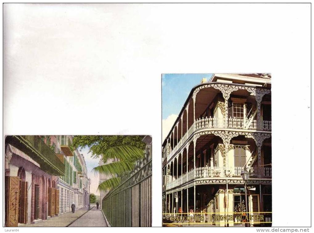 2 New Orleans Postcard - 2 Carte Sur La Nouvelle Orleans - New Orleans