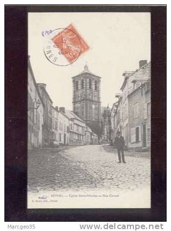 21277 Rethel église Saint Nicolas Rue Carnot édit.mulot  Animée Belle Carte - Rethel