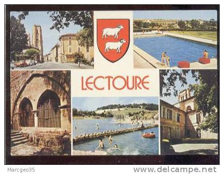 21304 Lectoure Multivue édit.combier N° C 32.208.00.0.0396 Belle Cpsm Héraldique Piscine - Lectoure