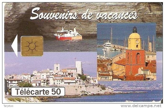 TARJETA DE UN FARO DE FRANCIA CON UN BARCO (LIGHTHOUSE) - Faros