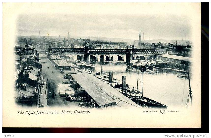 Brand New PPC, Early 1900´s - Glasgow - The Clyde From Sailors Home - Lanarkshire / Glasgow