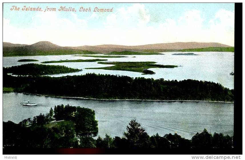 Unused Tinted PPC, Early 1900´s - Loch Lomond -The Islands, From Mulla - Stirlingshire