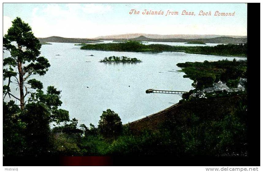 Unused Excellent Condition PPC, Early 1900´s - Loch Lomond -The Islands, From Luss - Stirlingshire