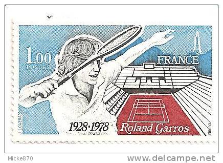 France N°2012 Neuf** Tennis Rolland Garros - Tennis