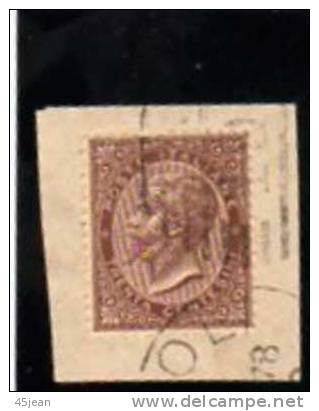 Italie: 1863, N°19 ( Unificato) Sur Fragment, Bon Aspect - Usati