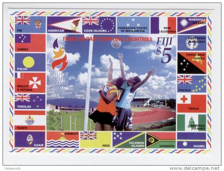 Figi - Foglietto Nuovo Non Dentellato: South Pacific Games - 2003 - Fiji (1970-...)