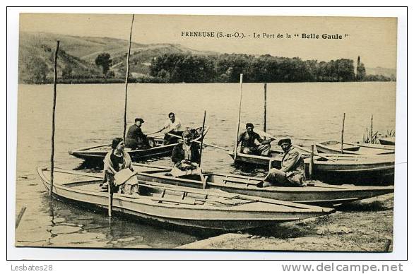 CPA 78.-FRENEUSE.-Le Port De La BELLE GAULE.-bien Animé.-sdv 107 - Freneuse