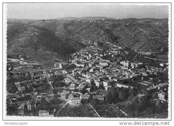 69 ) Fl) CONDRIEU , Vue Générale Prise D'avion , CPSM Grand Format, Ed Cellard - Condrieu