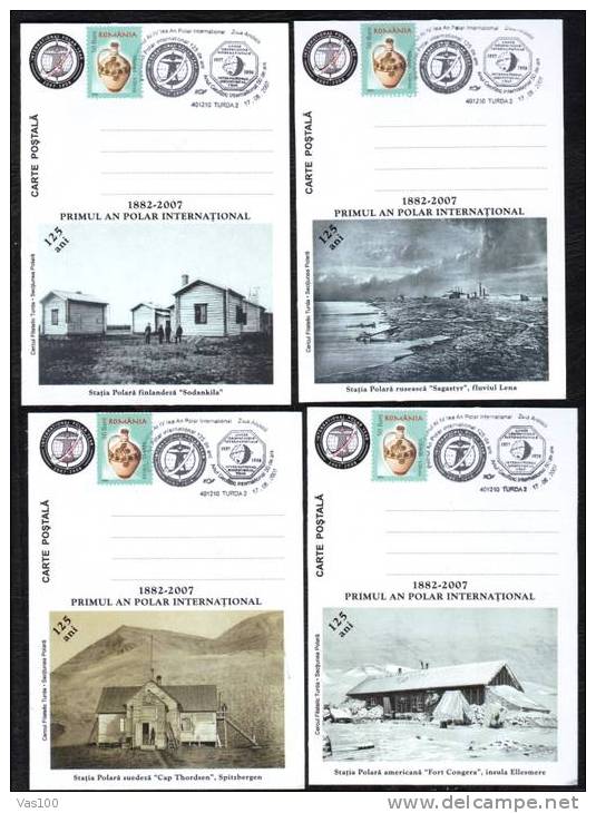 2007 THE FIRST INTERNATIONAL POLAR YEAR,POLAR STATION 4 Post Cards - Other & Unclassified