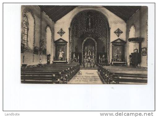 Housse - Interieur De L'Eglise Restaurée Par MR. Le Doyen Claes Ancien Curé De Housse - Blégny