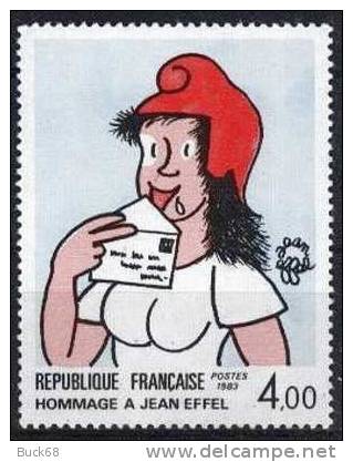 FRANCE 2291 ** MNH Hommage à Jean EFFEL Dessinateur Caricaturiste COMICS BD BEDE Alfred GREG - Cómics