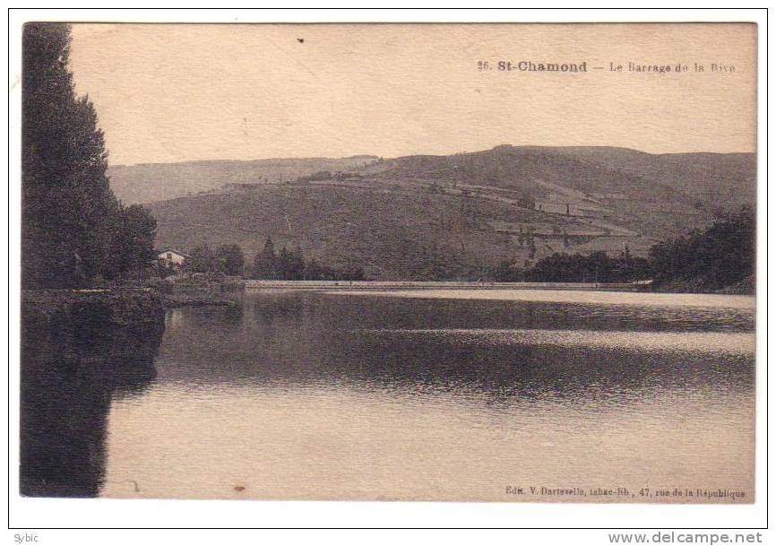 SAINT CHAMOND - Le Barrage De La Rive - Saint Chamond