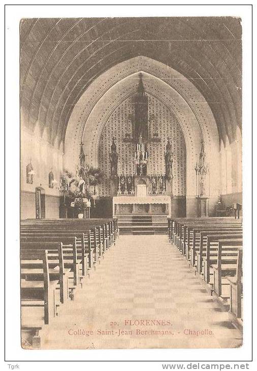 FLORENNES Collège Saint Jean Berchmans L'intérieur De La Chapelle - Florennes