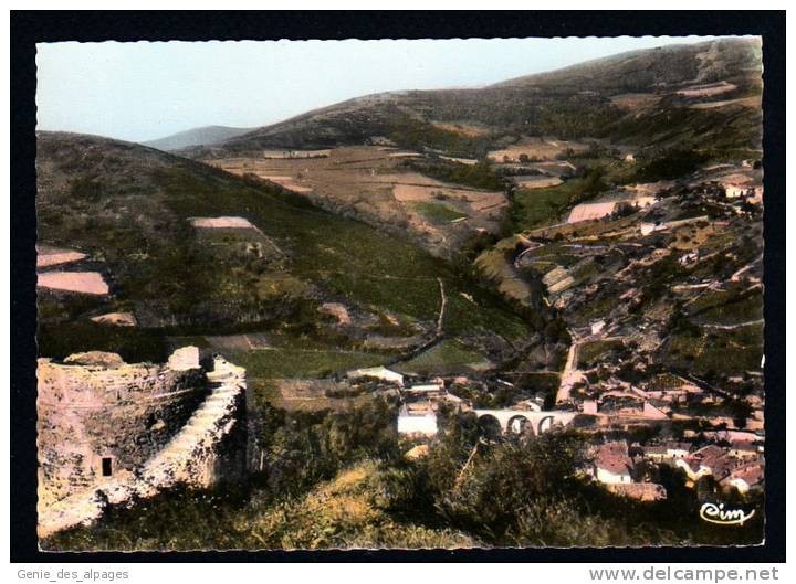 69 Rhone CPSM 10x15, BEAUJEU, Vue Sur Montagne De Gonty Et Viaduc Du C.F.R., écrite - Beaujeu