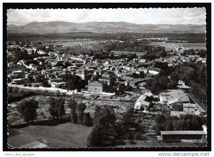 69 Rhône, CPSM 10x15, BELLEVILLE S/Saöne, Vue Aérienne, Et Monts Du Mâconnais, - Belleville Sur Saone