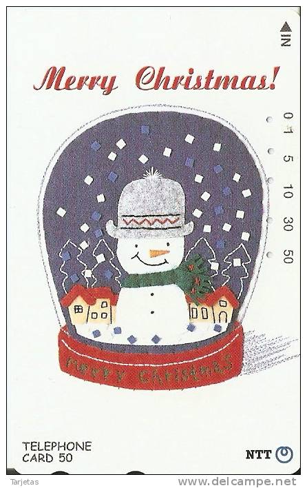 TARJETA DE NAVIDAD DE JAPON DE UNA BOLA DE NIEVE (CHRISTMAS) - Weihnachten