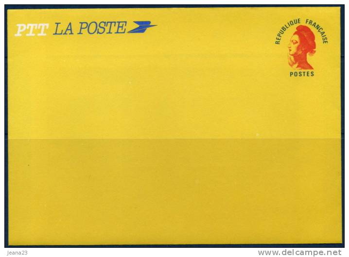 2484A-E  Enveloppe Liberté De Gandon Rouge Sans Valeur Faciale Indiquée Neuve **  1984 + - Standaardomslagen En TSC (Voor 1995)