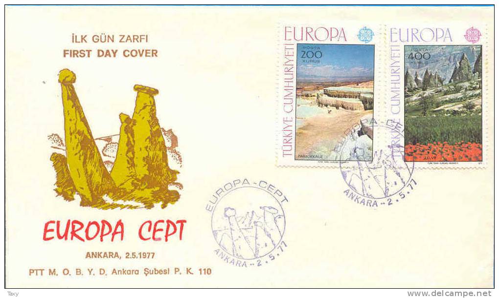 FDC Europa Turquie Y&T 2184-85 - 1977