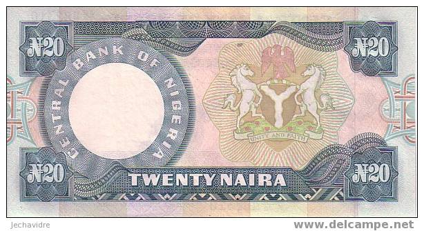 NIGERIA   20 Naira   Non Daté   Pick 26e   Signature 10     ***** BILLET  NEUF ***** - Nigeria