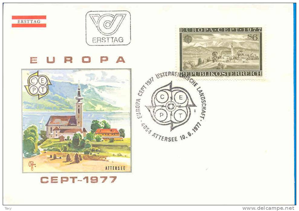 FDC Europa Autriche Y&T 1383 - 1977