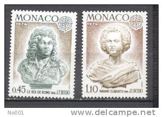 Monaco  957/958  * *  TB  Europa 1974 - 1974