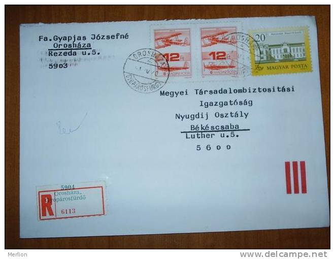 Hongrie Hungary Ungarn Courrier Moderne, Cover, Local Franking D5058 - Storia Postale