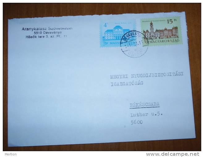 Hongrie Hungary Ungarn Courrier Moderne, Cover, Local Franking D5060 - Lettres & Documents