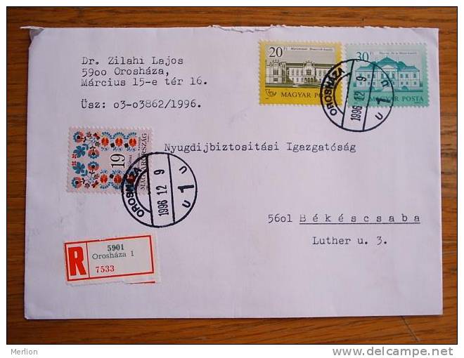 Hongrie Hungary Ungarn Courrier Moderne, Cover, Local Franking D5084 - Storia Postale