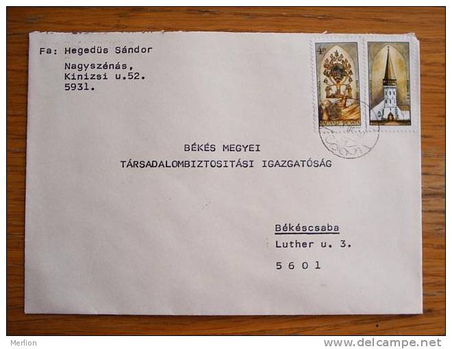 Hongrie Hungary Ungarn Courrier Moderne, Cover, Local Franking D5087 - Briefe U. Dokumente