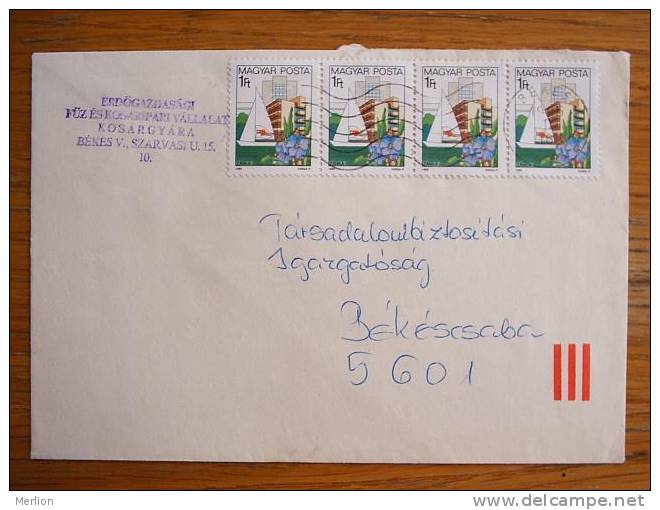 Hongrie Hungary Ungarn Courrier Moderne, Cover, Local Franking D5095 - Cartas & Documentos