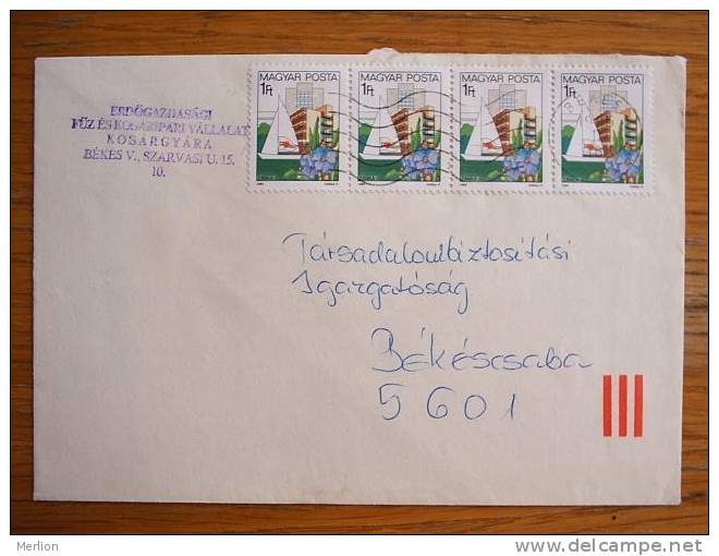 Hongrie Hungary Ungarn Courrier Moderne, Cover, Local Franking D5095 - Storia Postale